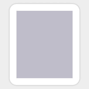 Lavender Gray plain solid color Sticker